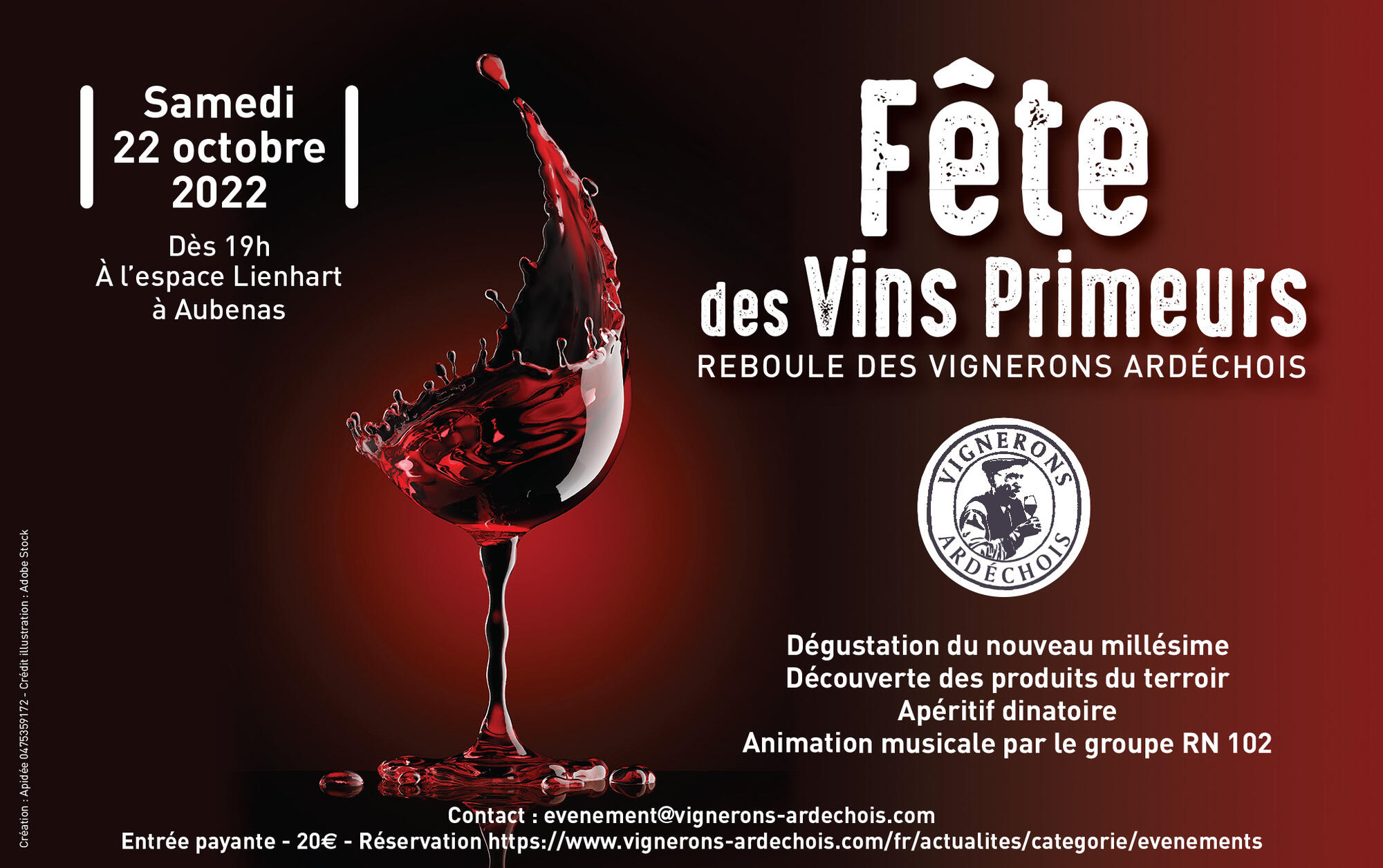 Fête des vins primeurs et Reboule des Vignerons Ardéchois !
