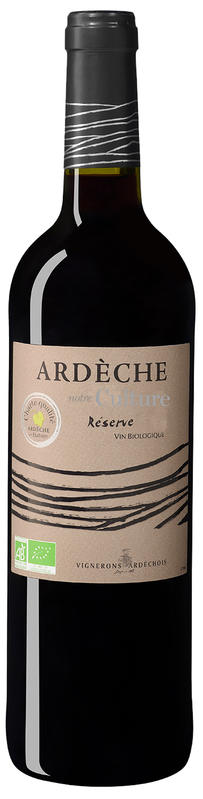 Bottle of wine - Ardèche Notre Culture - Réserve - bio