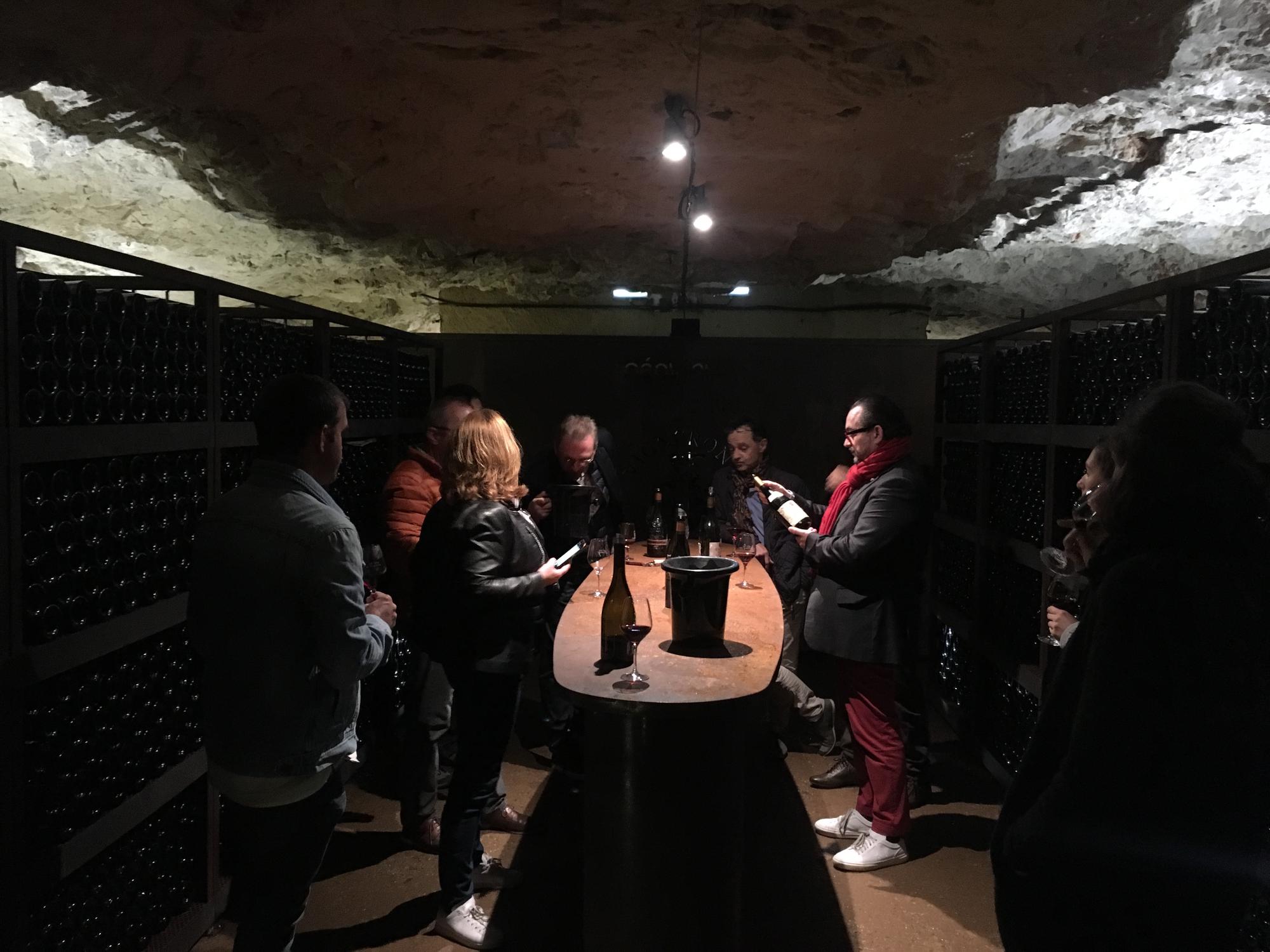 Dégustation à 50 mètres sous terre