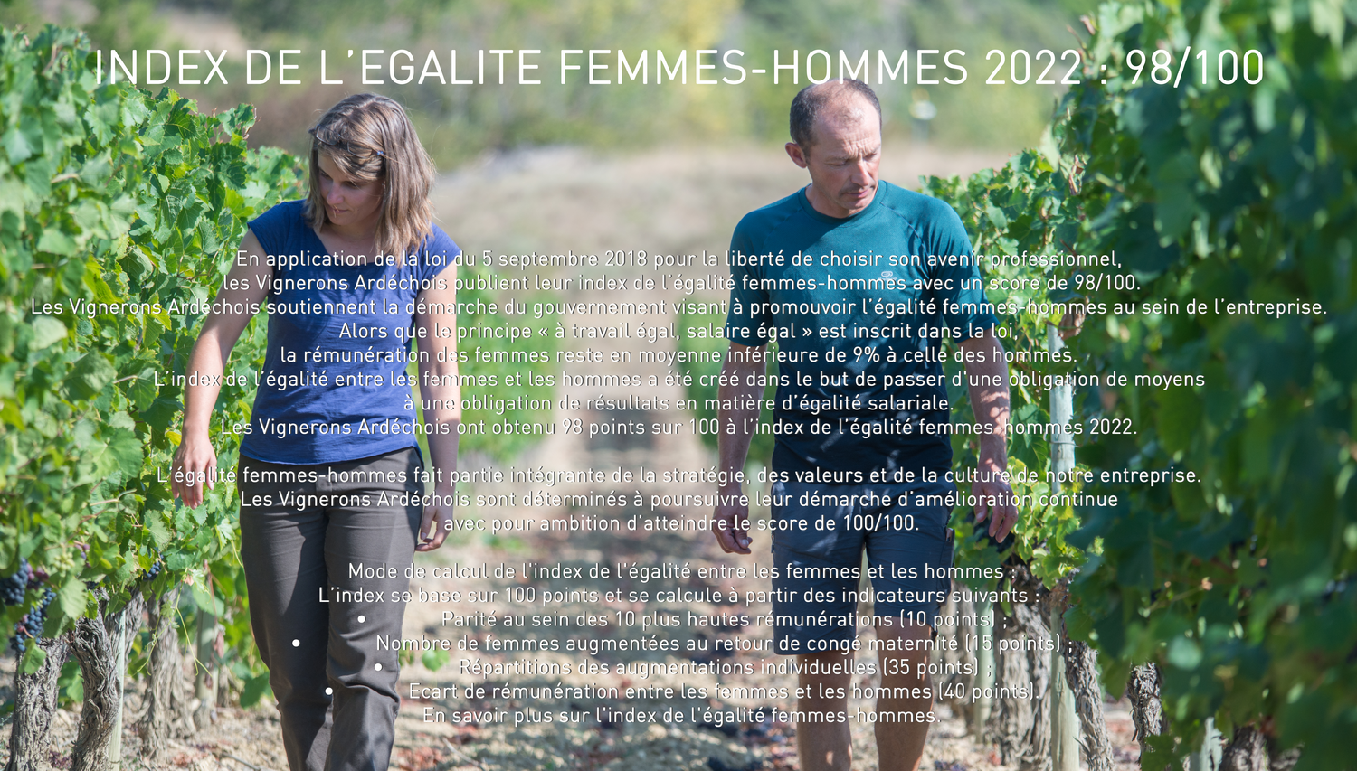 Index de l'égalité Femmes-Hommes