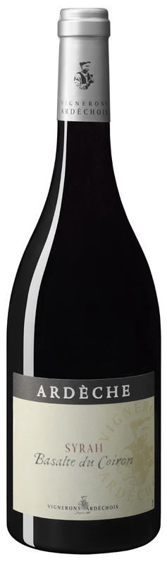 Bouteille de vin - Syrah - Basalte du Coiron