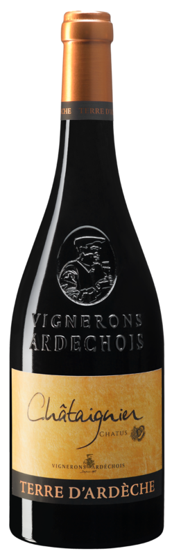 Bouteille de vin - Châtaignier